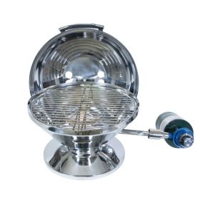 Barbecue portable Beach Fire Gaz | Inox MAGMA Barbecue portable rond Magma Beach Fire Inox Poli miroir | Barbecue au gaz pour van et camping-car