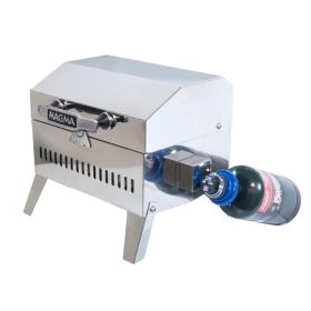 Barbecue portable Beach Fire | Gaz MAGMA Barbecue portable rectangle Magma Beach Fire Inox Poli miroir | Barbecue au gaz pour van et camping-car