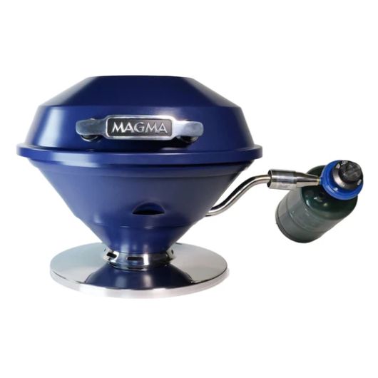 Barbecue portable rond Magma Beach Fire Midnight Blue | Barbecue au gaz pour van et camping-car