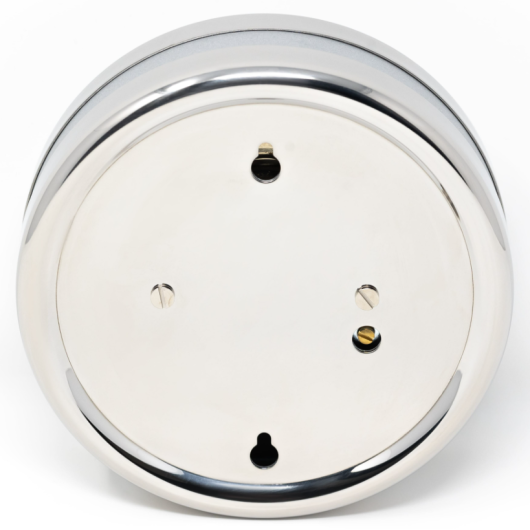Baromètre Barigo inox poli cadran blanc Orion | Baromètre, thermomètre & hygromètre | De derrière