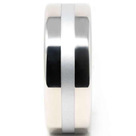 Horloge BARIGO en inox poli avec cadran blanc Orion | Pendule & horloge | De côté