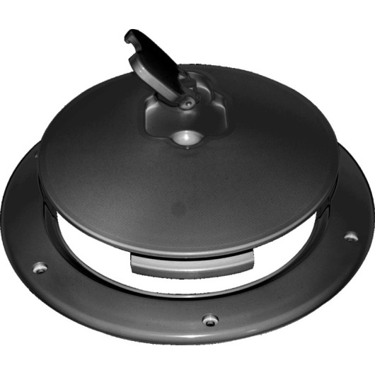 Trappe d'inspection ronde 265 x 215 mm Osculati bateau - noire