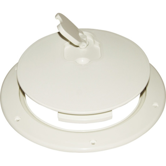 Trappe d'inspection ronde 265 x 215 mm Osculati bateau - ivoire (grise)