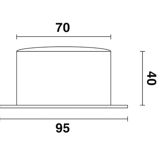 Horloge série 842 Altitude avec cadran Ø 70 mm | Pendule & Horloge | Dimensions