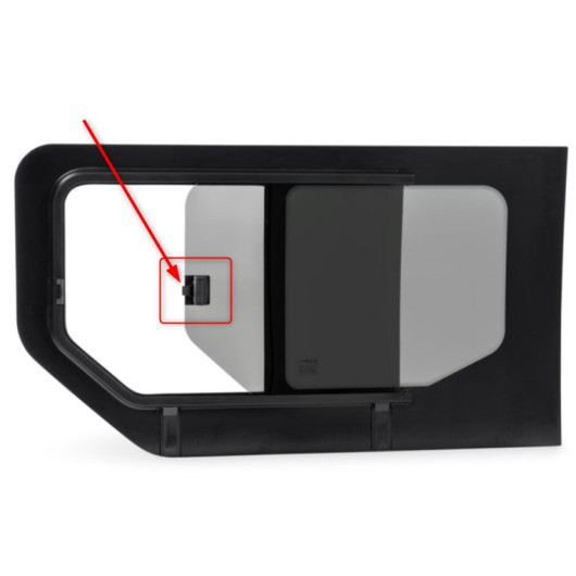 Verrou pour fenêtre coulissante en verre CARBEST - Pièce détachée van et fourgon aménagé - avec repère sur baie