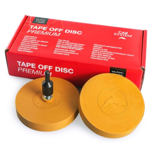 Disque gomme pour retrait d'adhésifs et résidus de colle CarSystem - camping-car, van et bateau - avec emballage
