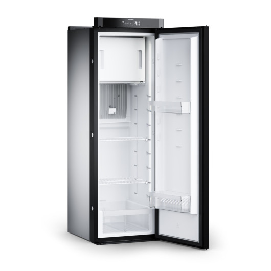 Réfrigérateur à absorption Dometic RML 10.4G 133 L trimixte AES pour camping-car et fourgon aménagé - porte ouverte