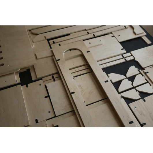 Kit ameublement bois pour Trafic, Jumpy, Custom Oyat de LostVan | Aménagement intérieur van