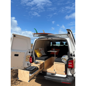 Kit ameublement bois pour Trafic, Jumpy, Custom Oyat de LostVan | Aménagement intérieur van