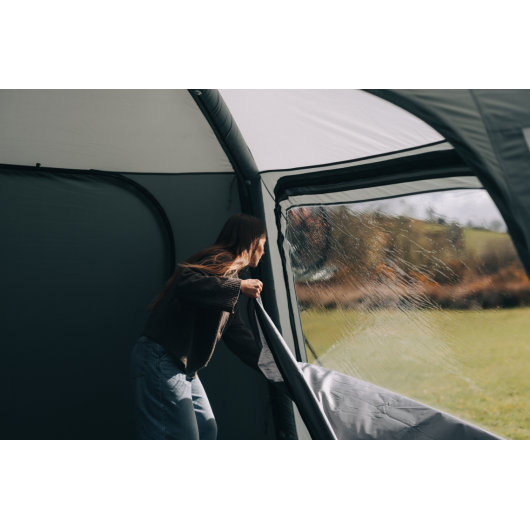 Auvent gonflable van aménagé Kampa Roam Air Low | tente minivan | vue intérieur fenêtre