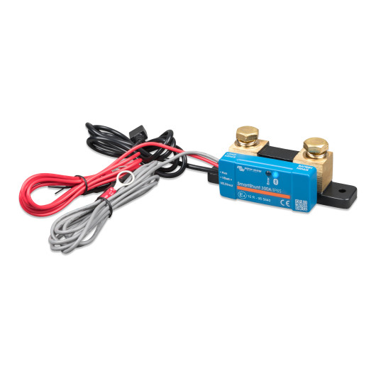 SmartShunt IP65 300A VICTRON Energy - Contrôleur de batterie Bluetooth pour van, camping-car et bateau - vue de biais droite