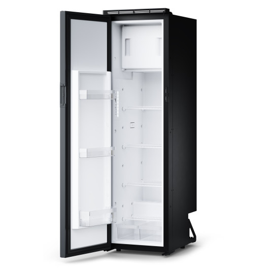 Réfrigérateur à compression Dometic RCT 10.4G 153 L pour camping-car et fourgon aménagé - porte ouverte