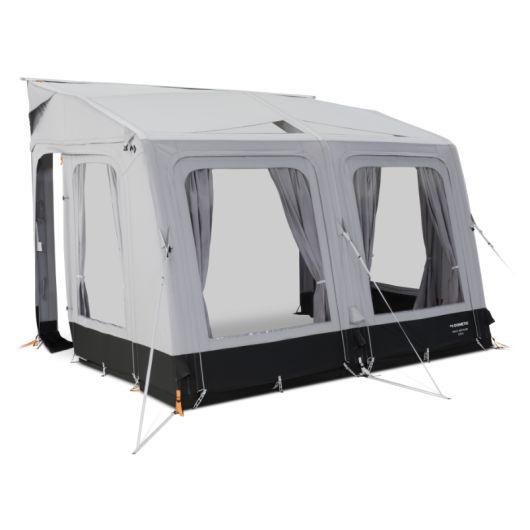 Auvent gonflable Rally AIR Tour 260 M DOMETIC | porte zippée latérale ouverte