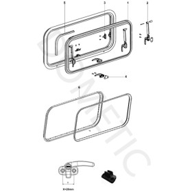 Pièces détachées baie projetable S7 DOMETIC