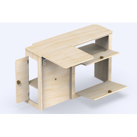 Meuble bois latéral avec table A2V2 Jumpy / Expert 3 L1 (M) SIMPLE VANS