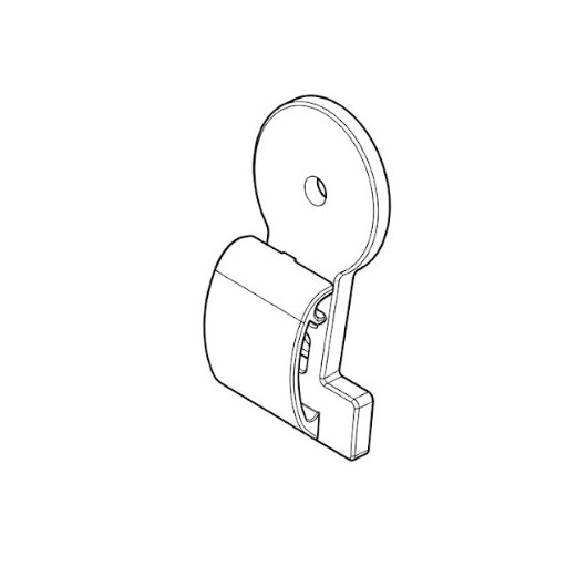 Charnière inox pour couvercle en verre CAN