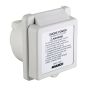 Socle carré Easy Lock MARINCO en polyester pour prise de quai 16 A | Distribution électrique dans le bateau
