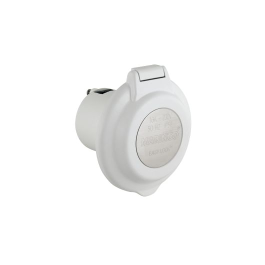 Socle rond Easy Lock MARINCO en polyester pour prise de quai 16 A | Distribution électrique dans le bateau