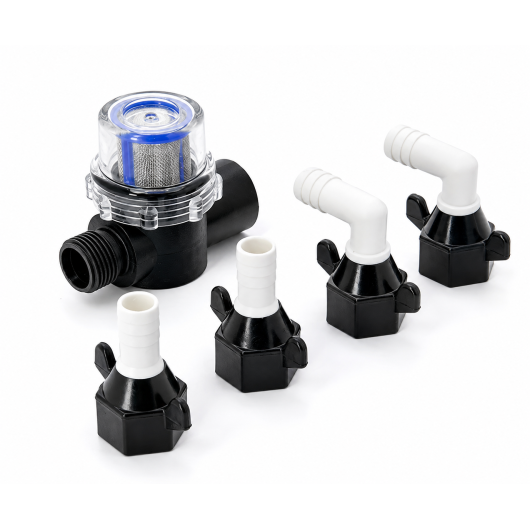 Kit raccords 13 mm avec crépine pour pompe Vetus WPSET | réseau d'eau en bateau et van aménagé
