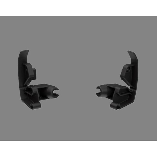 Embouts de barre frontale pour store Fiamma F43van Deep Black de van aménagé et fourgon