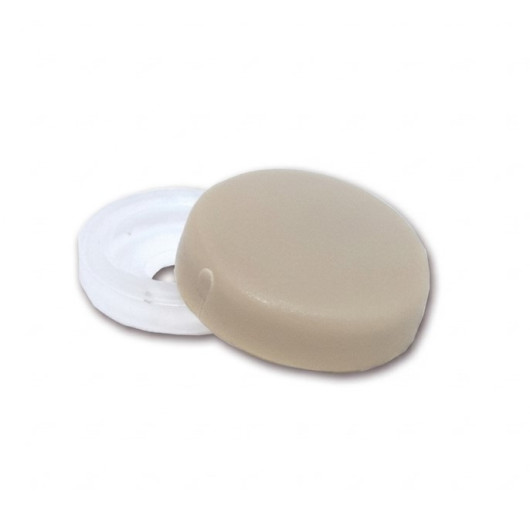 Cache-vis Ø 13 mm GES - Lot de 20 cache-vis pour aménagement van, camping-car et bateau - ivoire