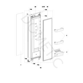 Pièces détachées réfrigérateur DOMETIC RC10.4P.100 | remplacement par des pièces d'origine constructeur