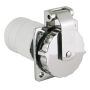Socle rond Easy Lock MARINCO en inox pour prise de quai 32 A | Distribution électrique dans le bateau