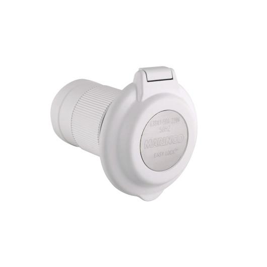 Socle rond Easy Lock MARINCO en polyester pour prise de quai 32 A | Distribution électrique dans le bateau