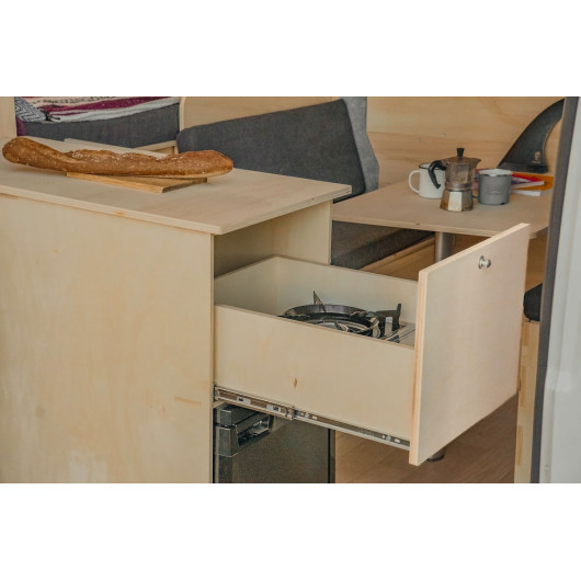 Kit cuisine Door Kitchen SIMPLE VANS - 1 tiroir ouvert