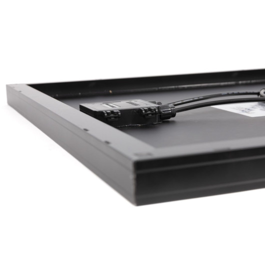 Envert, profil et boitier de jonction d'un panneau solaire rigide HPX Full Black ENERGIE MOBILE