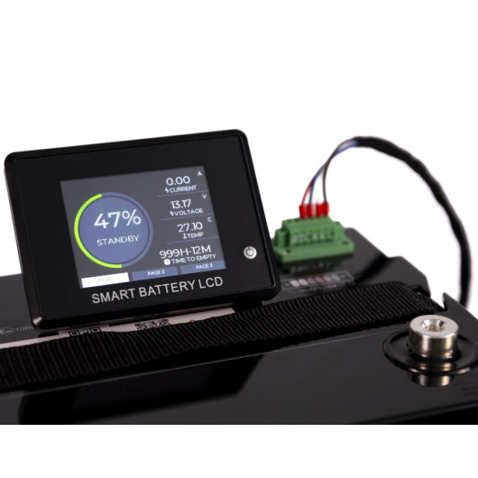 contrôleur connecté sur Batterie lithium LiFePO4 Energie Mobile LTPRO HD 12V 150Ah 1920Wh