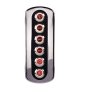 Tableau électrique Osculati en carbone avec LED rouge 6 interrupteurs | Tableau électrique