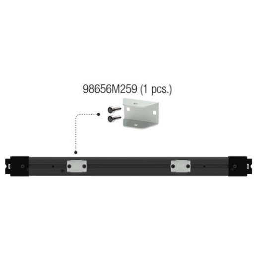 Schéma du Kit support pour porte-vélo Carry-Bike PRO-DJ- sur support de porte FIAMMA
