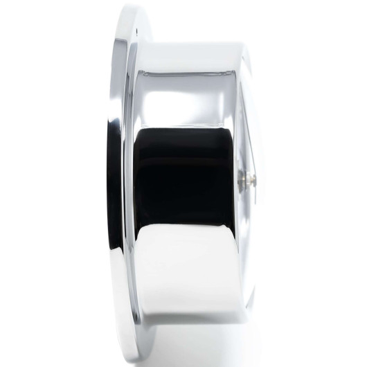 Horloge inox poli cadran blanc Sky BARIGO