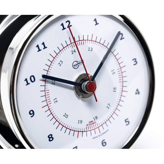 Horloge Bargio Sky en inox poli avec cadran blanc | Pendule & horloge | Aiguille