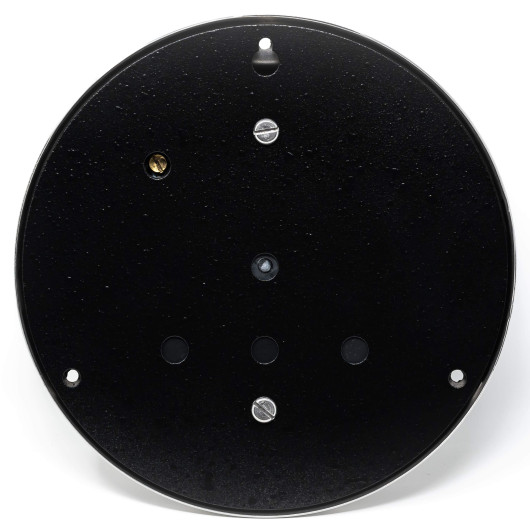 Horloge Bargio Sky en inox poli avec cadran blanc | Pendule & horloge | De derrière