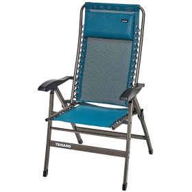 Fauteuil alu reconditionné Flex TRIGANO - siège, chaise relax de plein air pour camping grand dossier