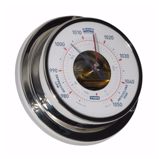 Baromètre bateau inox marine à aiguille VION A80 instrument haute sensibilité