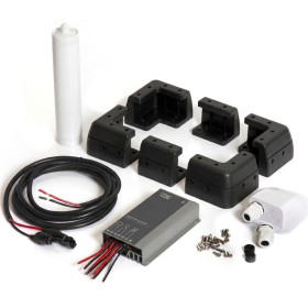 Kit installation panneau rigide ≤ 285W avec régulateur MPPT - ENERGIE MOBILE cornières noires