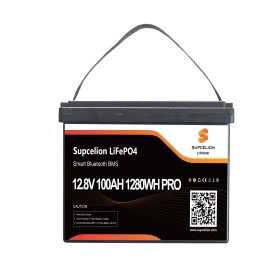 SUPCELION Batterie Lithium Pro 12-100 Ah BT - 1280 Wh