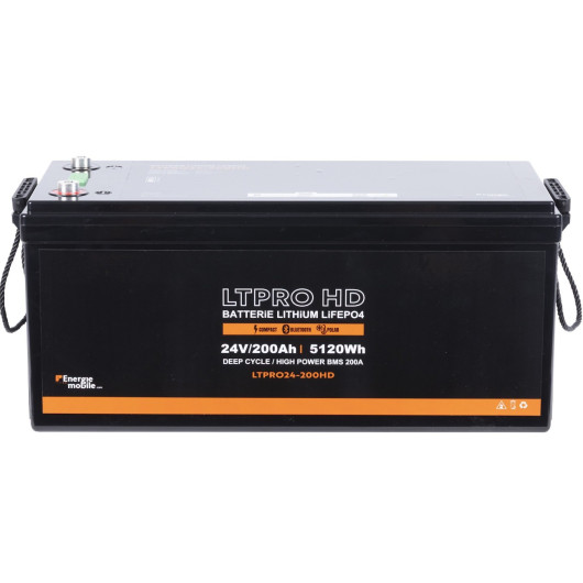 Batterie Lithium 24V 200Ah POLAR  LTPRO 24-200 HD PHOENIX bms 200A ENERGIE MOBILE