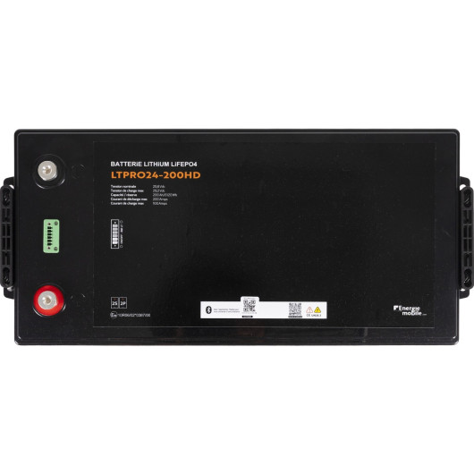 Dessus - Batterie Lithium 24V 200Ah POLAR  LTPRO 24-200 HD PHOENIX bms 200A ENERGIE MOBILE