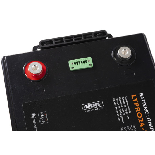 Connecteurs- Batterie Lithium 24V 200Ah POLAR  LTPRO 24-200 HD PHOENIX bms 200A ENERGIE MOBILE