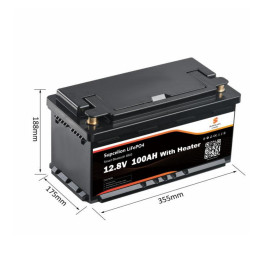 Batterie lithium basse temperature SCD-12100-H SUPCELION | 100 Ah 1280 Wh