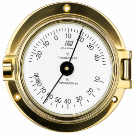 Thermo-Hygro laiton massif 3" PLASTIMO Instrument de navigation en bateau