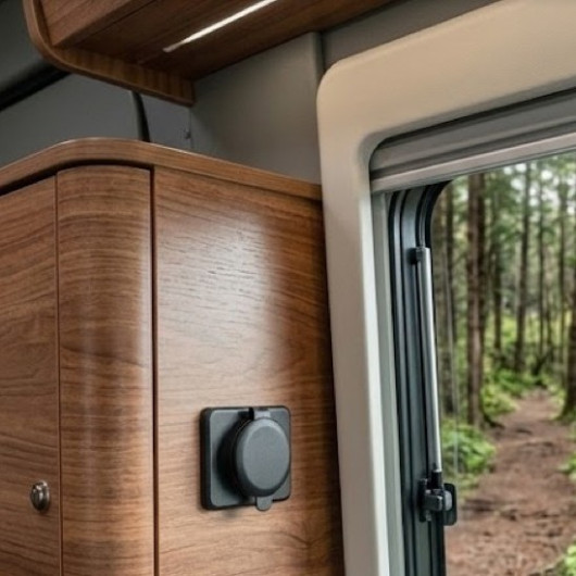 situation - Prise USB en saillie étanche IP55 12V-24V - USB-A 18W & USB-C 45W - ÉNERGIE MOBILE