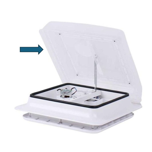 Couvercle pour lanterneau Power Vent 28 CARBEST