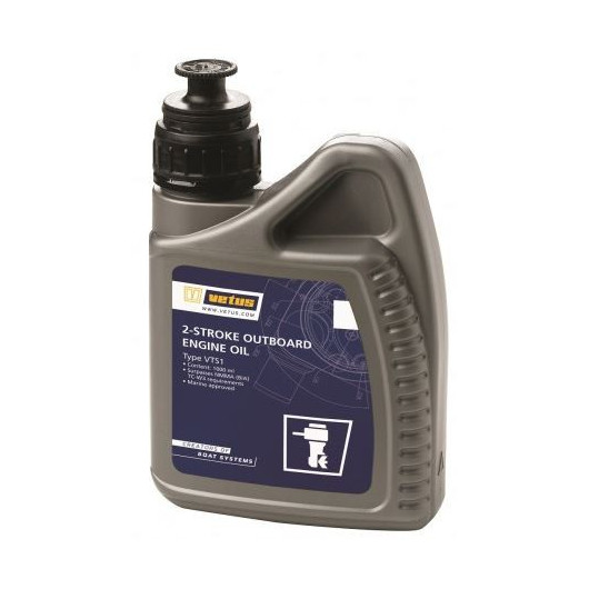Huile 2T VETUS pour moteur hors-bord deux temps YAMAHA, MERCURY