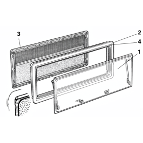 DOMETIC SEITZ Pièces détachées baies S3 / S4 Vue éclatée complète des pièces détachées de la baie S4 Dometic Seitz