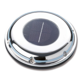 Aérateur solaire inox Ø 215 mm Trem - Ventilation autonome pour camping-car, van et bateau